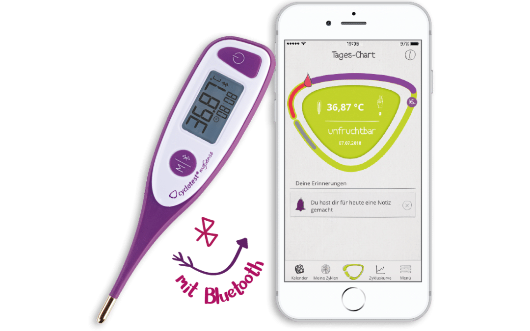 Cyclotest mySense: Bluetooth-Thermometer + App zur Verhütung